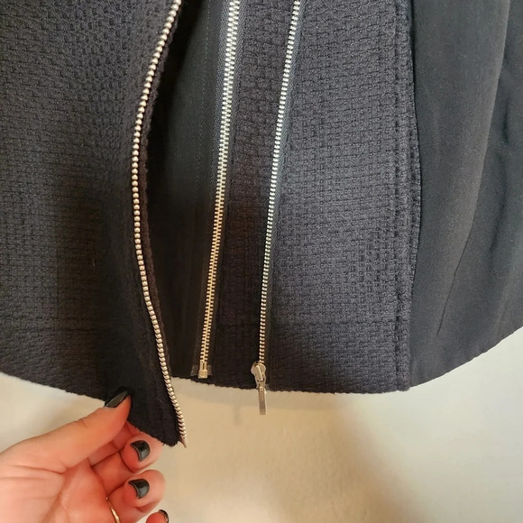 HARVE BERNARD versatile Double Zipper cotton moto Jacket - Picture 9 of 16